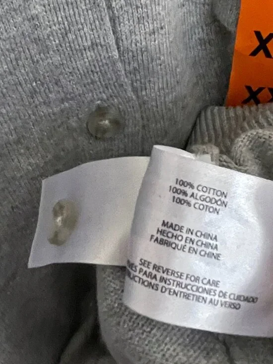 NEW GAP Womens Crewneck Cardigan Sweater NWT XXL 100% Cotton Gray - Picture 12 of 12